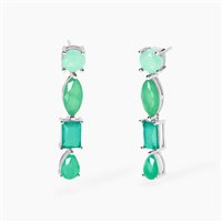 Orecchini Mabina Donna Santorini in Argento Cristallo artificiale 563816 - 563816